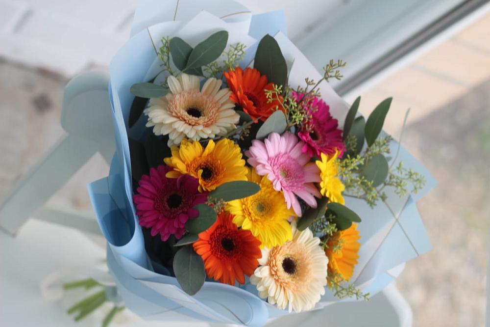 Букет цветов из: Герберы в Восточный Тульская область