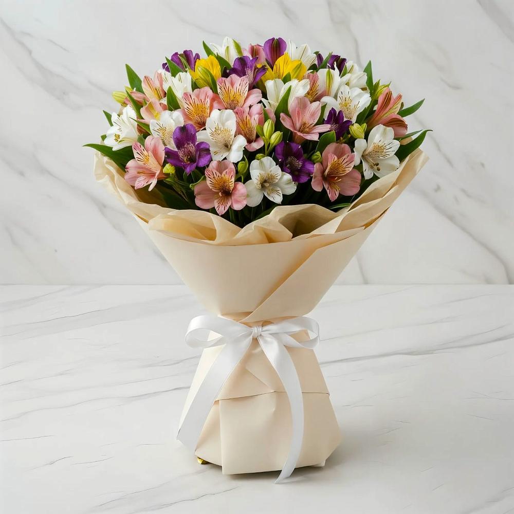 Букет цветов из: Альстромерии в Восточный Тульская область