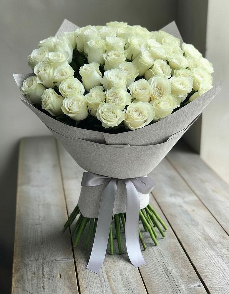 Букет 35 Белых роз в Восточный Тульская область