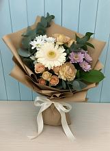 Букет цветов из:  Герберы и Хризантемы в Восточный Тульская область