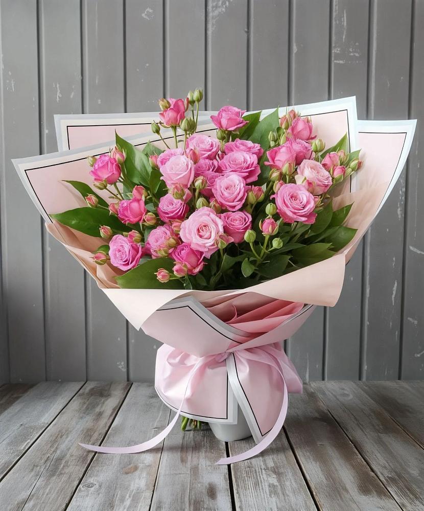 Букет Розовый кустик в Восточный Тульская область