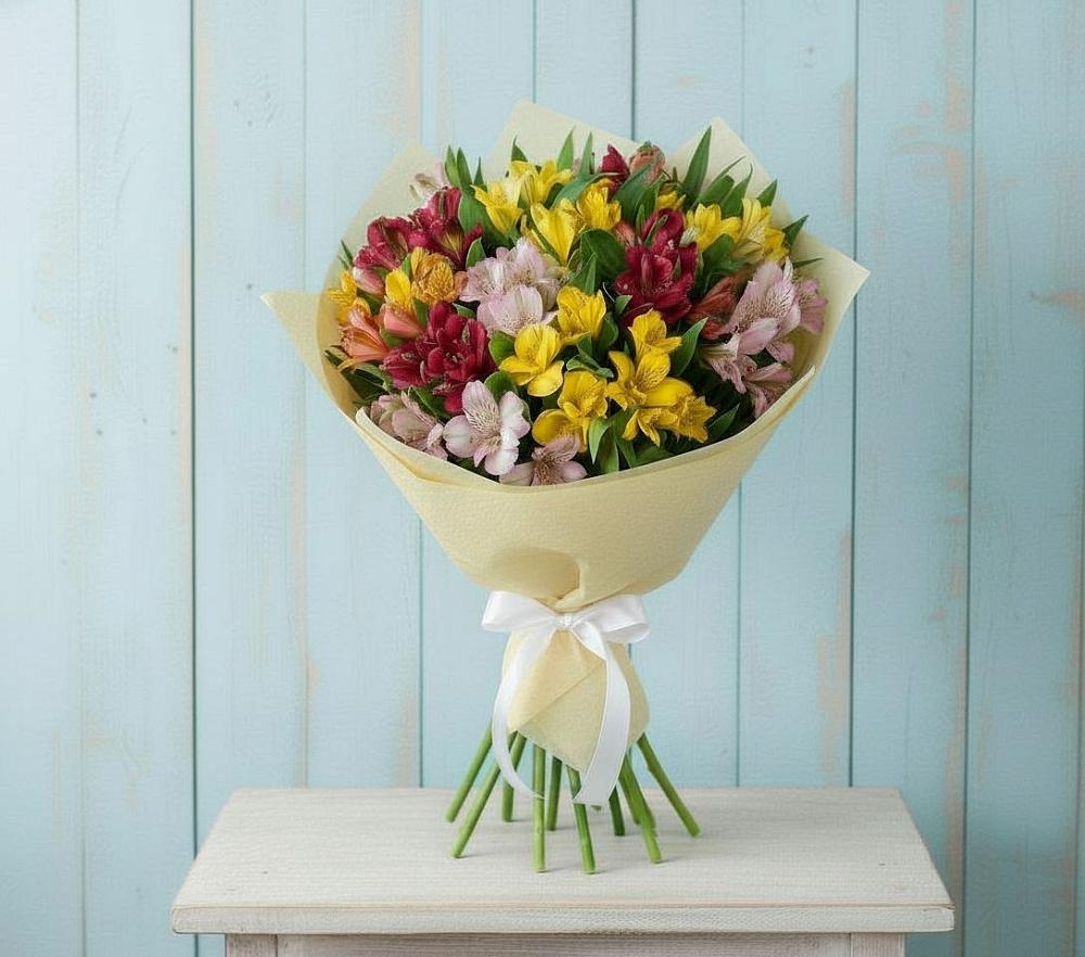Букет цветов из: Альстромерии в Восточный Тульская область