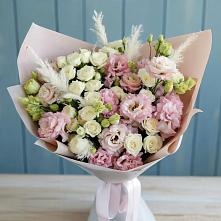 Букет цветов из:  Альстромерии и Розы в Восточный Тульская область